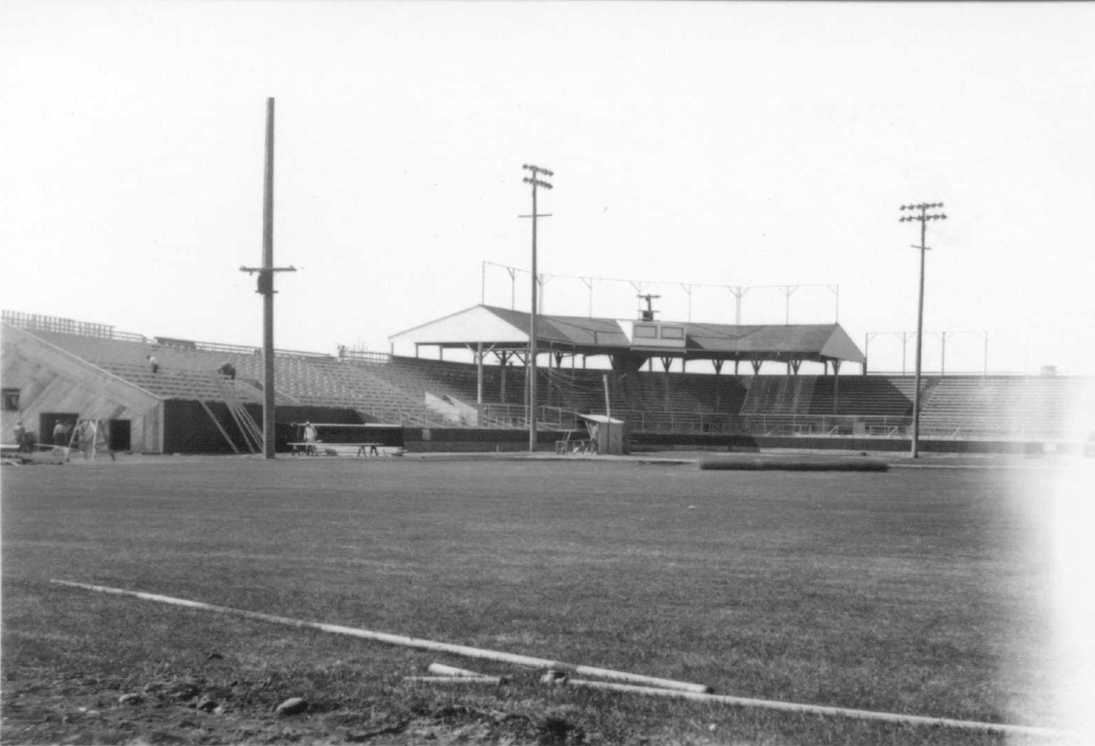 Cobb Field under construction, 1940s